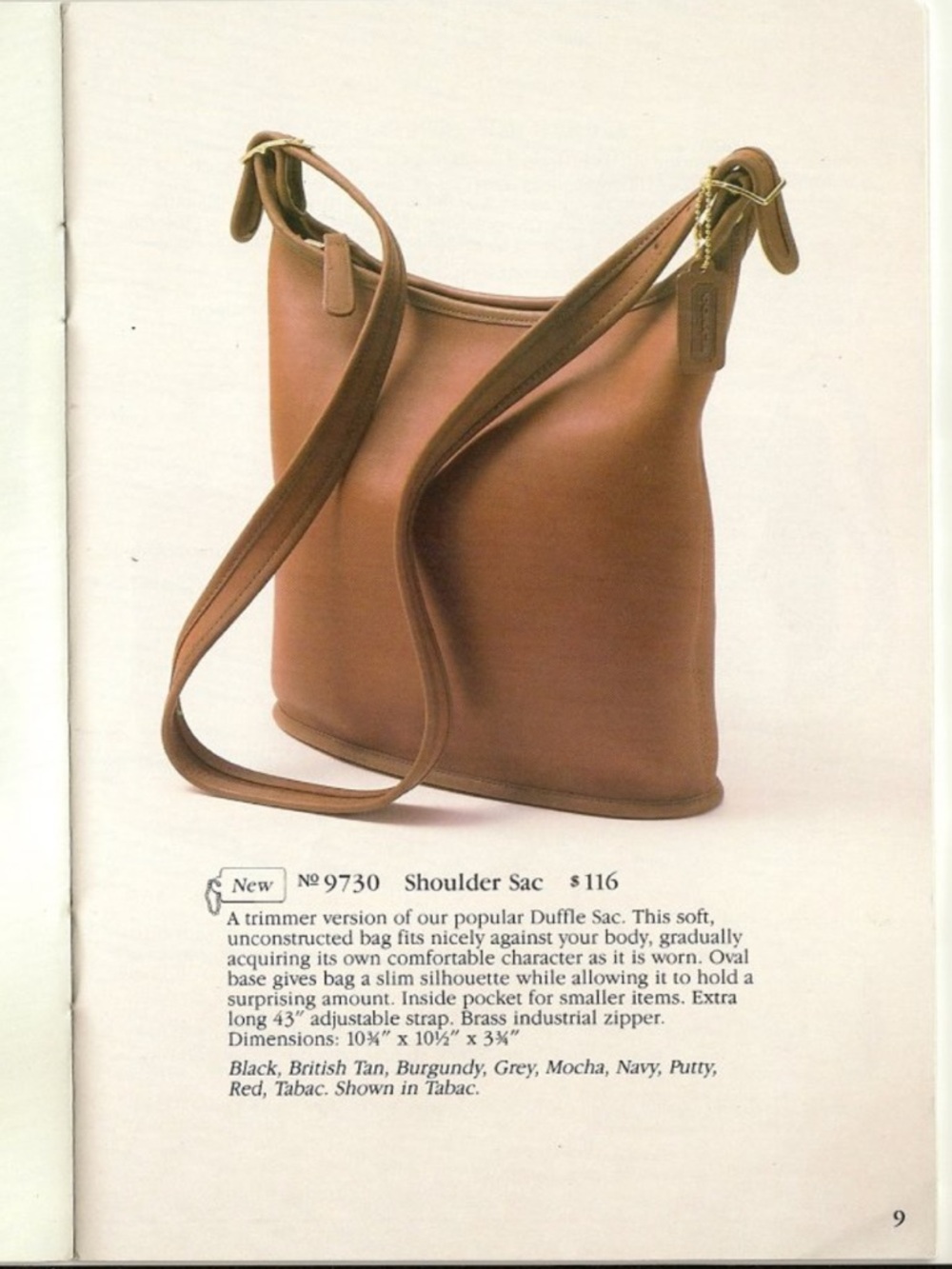 Vintage Coach 80’s - 9730 Shoulder Sac Bag - Picture 17 of 17
